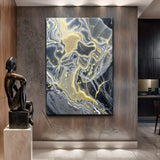 Golden Flow Wall Art - Tailored Canvases - Flyclothing LLC