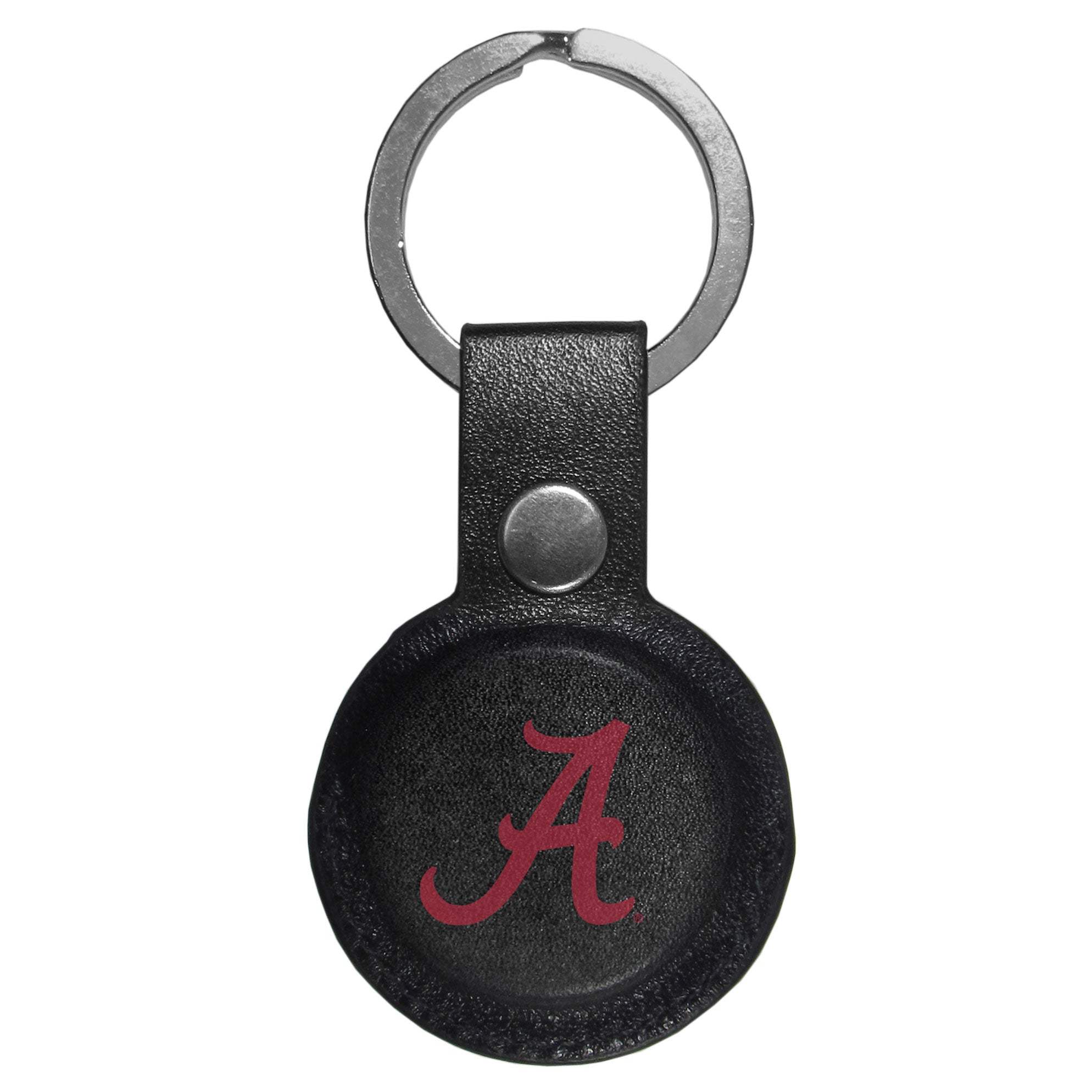 Alabama Crimson Tide AirTag Compatible Leather Key Chain