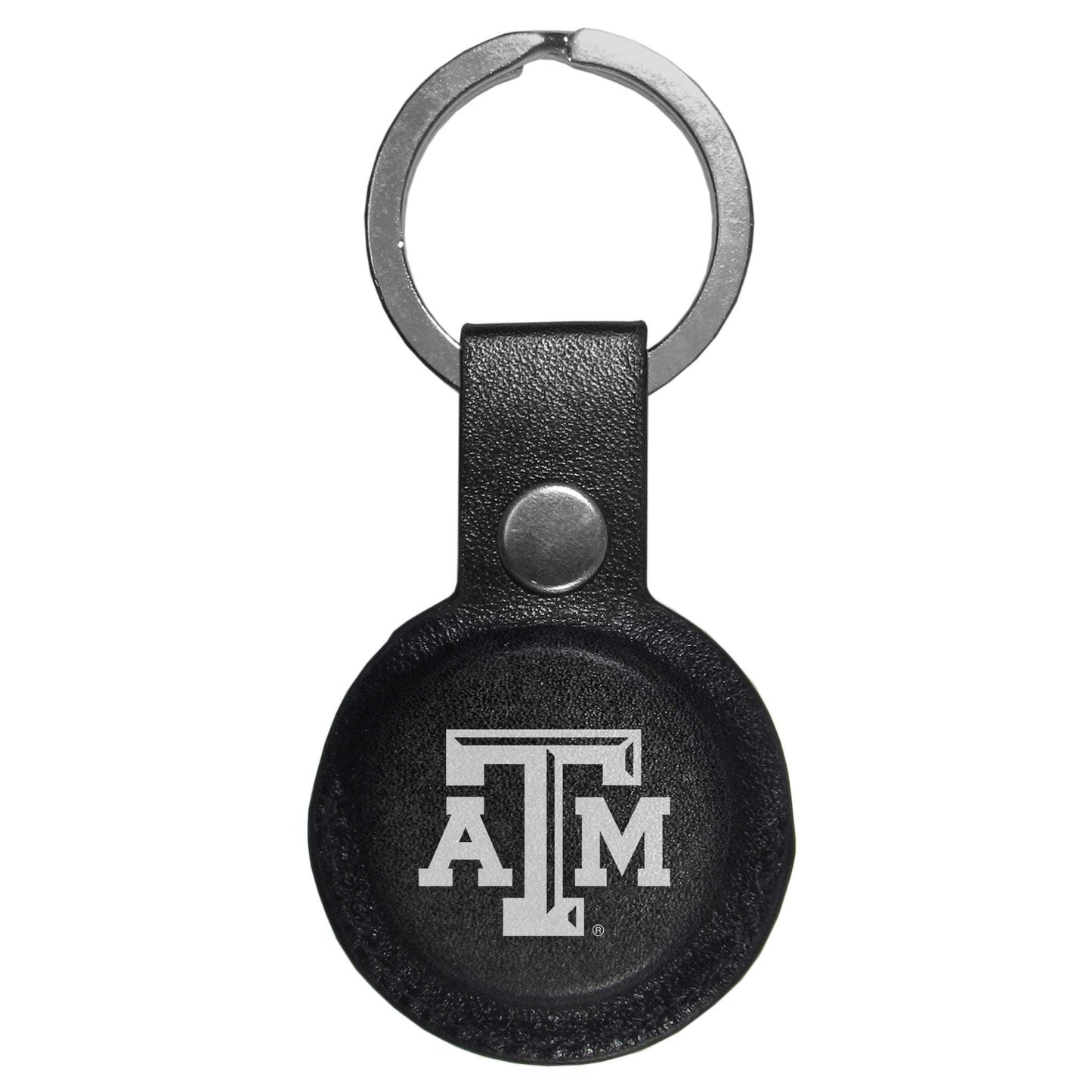Texas A & M Aggies AirTag Compatible Leather Key Chain