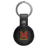 Maryland Terrapins AirTag Compatible Leather Key Chain