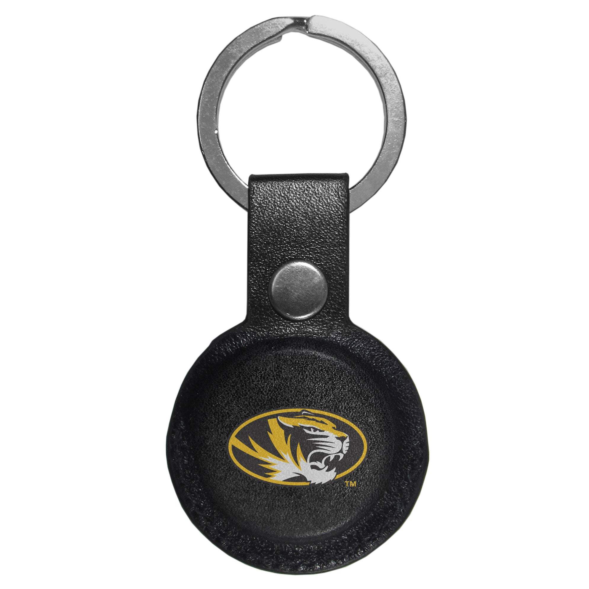 Missouri Tigers AirTag Compatible Leather Key Chain