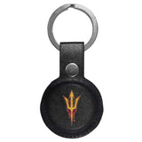 Arizona St. Sun Devils AirTag Compatible Leather Key Chain