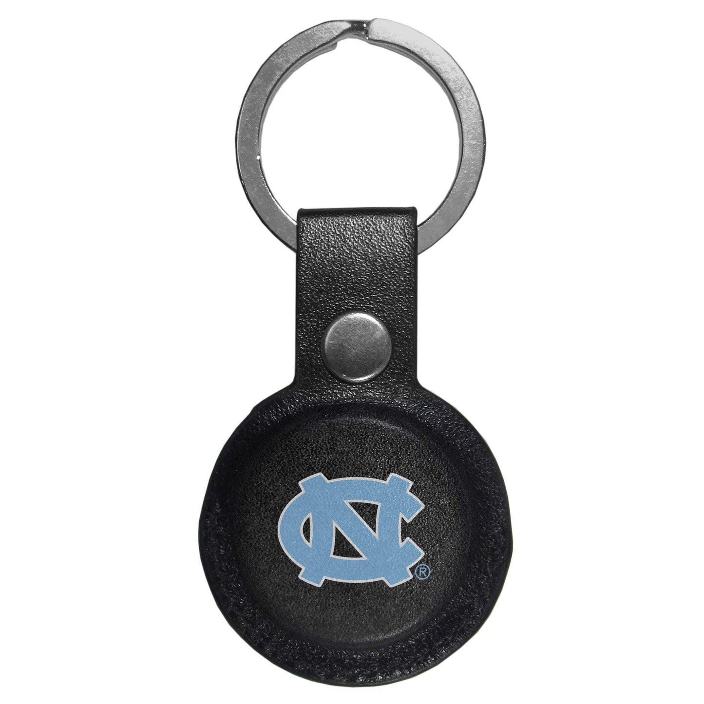 N. Carolina Tar Heels AirTag Compatible Leather Key Chain