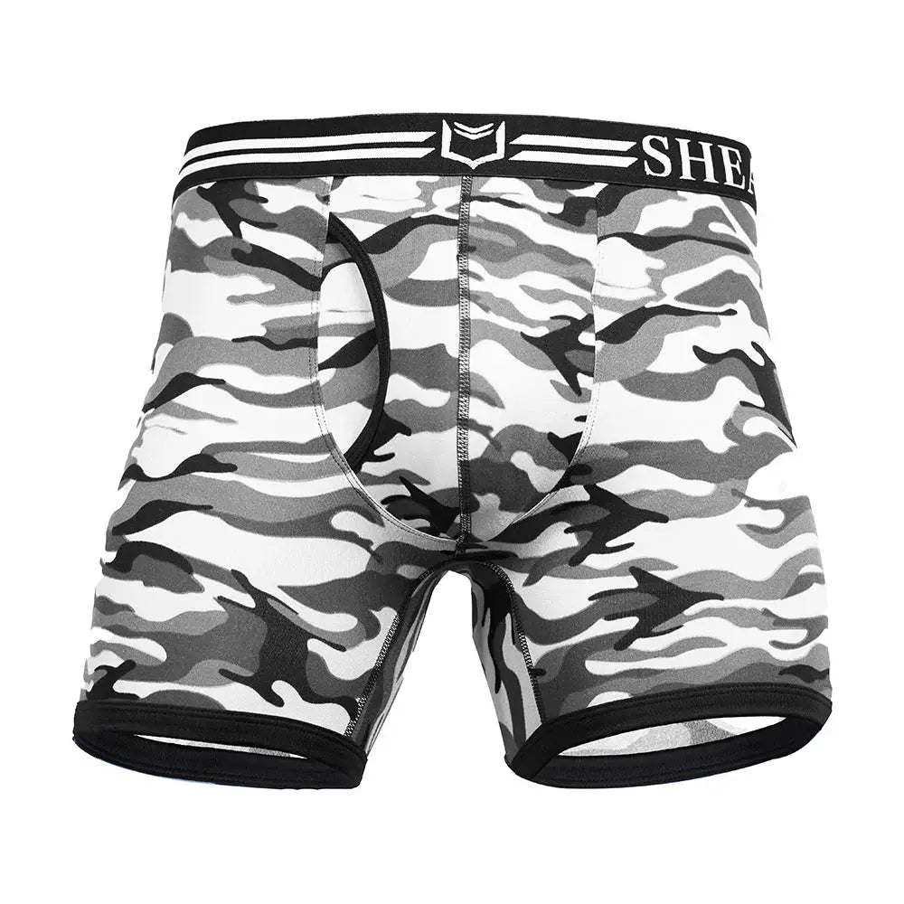 SHEATH 4.0 Polyester Camo Men's Pouch Boxer Brief 5" - SHEATH UNDERWEAR - Flyclothing LLC