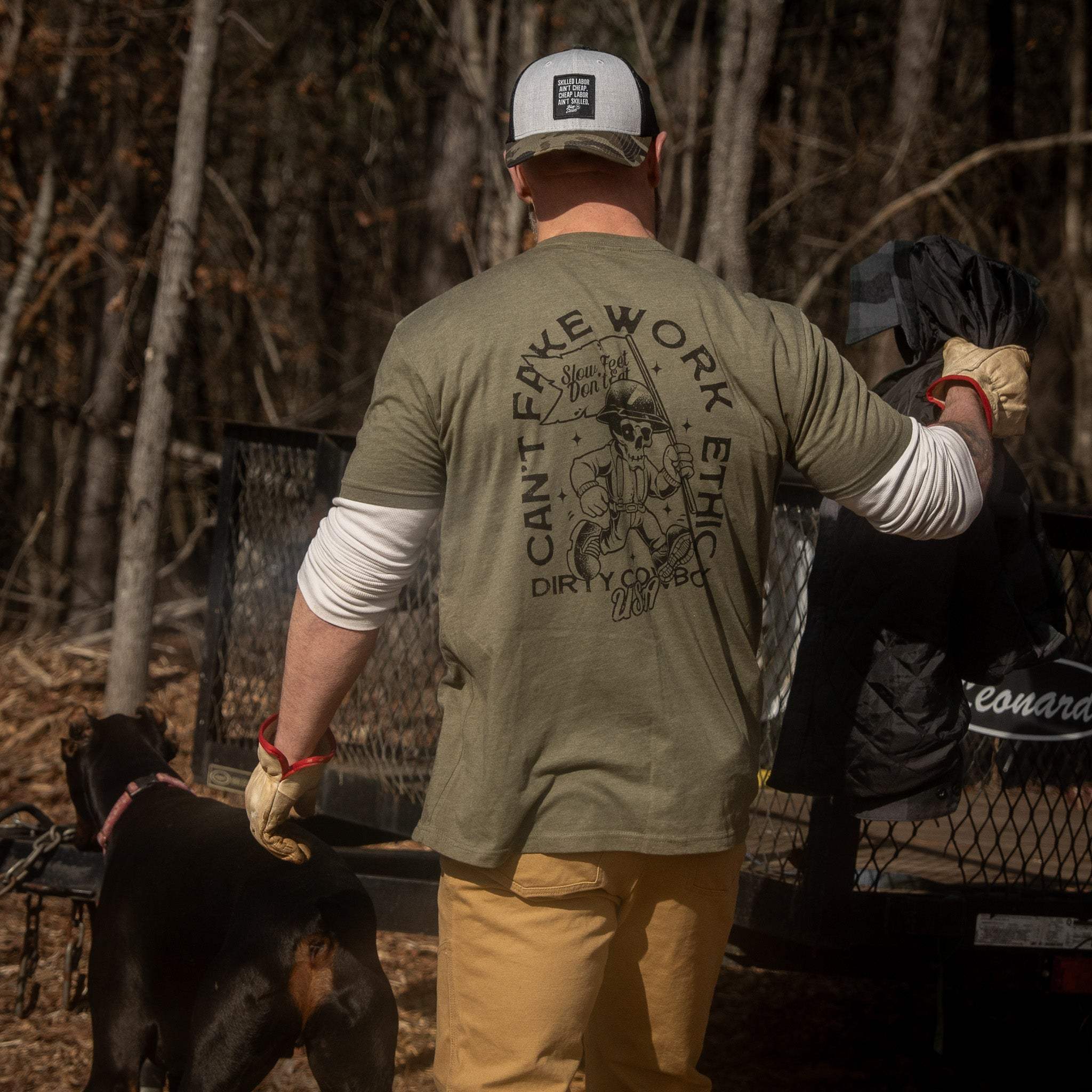 Can't Fake Work Ethic Men's T-Shirt - DIRTY COWBOY USA - Flyclothing LLC