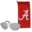 Alabama Crimson Tide Aviator Sunglasses and Bag Set