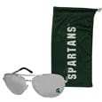 Michigan St. Spartans Aviator Sunglasses and Bag Set - Siskiyou Buckle - Flyclothing LLC