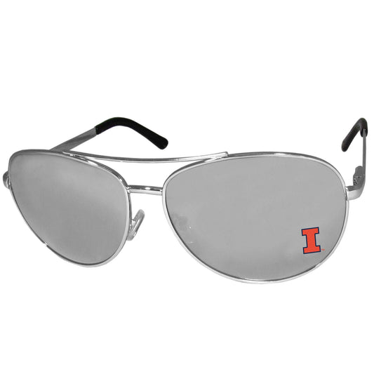 Illinois Fighting Illini Aviator Sunglasses - Illinois Fighting Illini - Flyclothing LLC