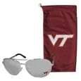 Virginia Tech Hokies Aviator Sunglasses and Bag Set - Siskiyou Buckle - Flyclothing LLC