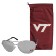 Virginia Tech Hokies Aviator Sunglasses and Bag Set