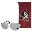 Florida St. Seminoles Aviator Sunglasses and Bag Set - Siskiyou Buckle - Flyclothing LLC