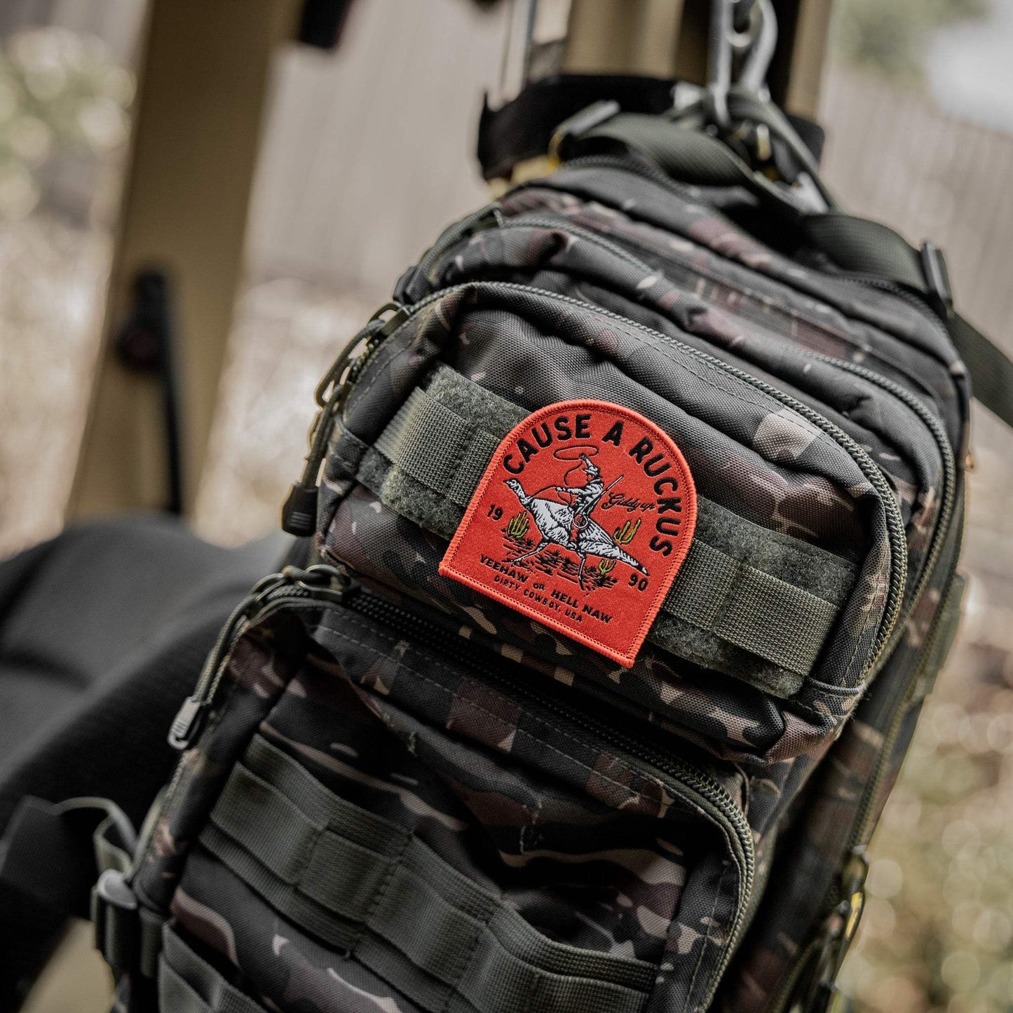 Cause A Ruckus Velcro Patch - DIRTY COWBOY USA - Flyclothing LLC