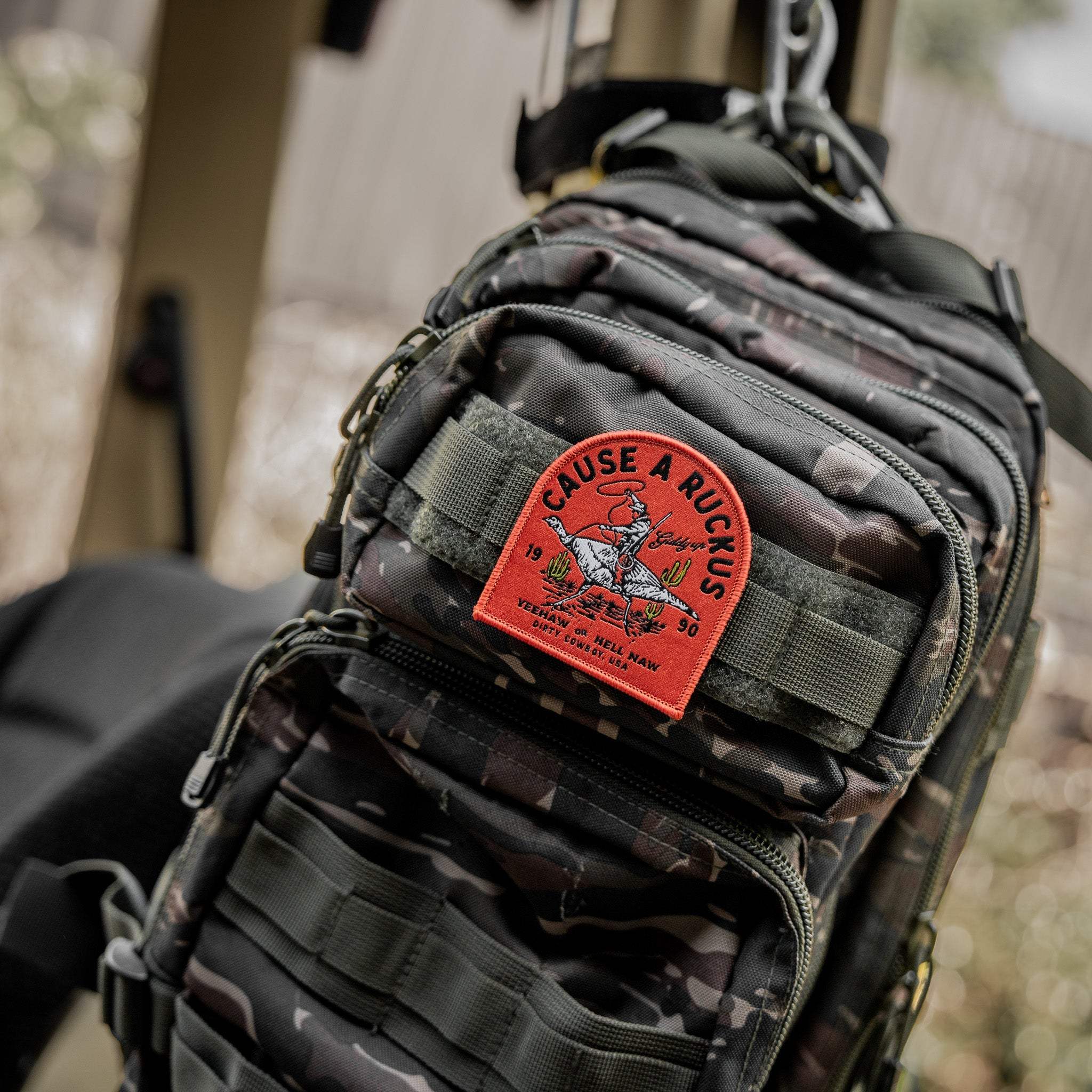 Cause A Ruckus Velcro Patch - DIRTY COWBOY USA - Flyclothing LLC