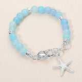 Starfish Charm Beaded Stretch Bracelet - Madeline Love - Flyclothing LLC