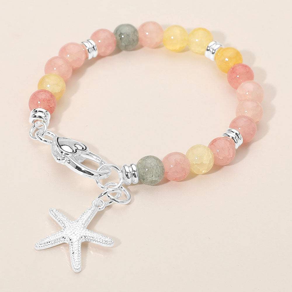 Starfish Charm Beaded Stretch Bracelet - Madeline Love - Flyclothing LLC
