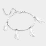 Geometric Metal Charms Station Bracelet - Madeline Love - Flyclothing LLC