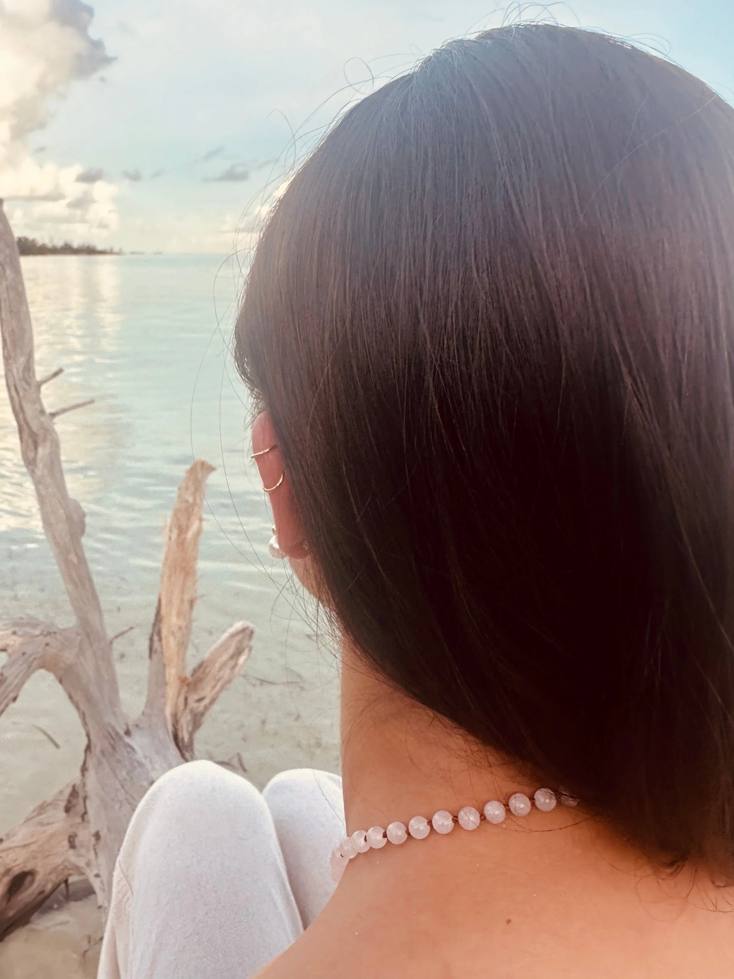 Pure Gemstone + Natural Rose Quartz || Beaded Necklace - CanyonLeaf - Flyclothing LLC