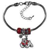 Columbus Blue Jackets Euro Bead Bracelet
