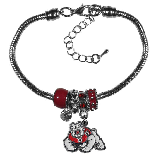 Illinois Fighting Illini Euro Bead Bracelet - Illinois Fighting Illini - Flyclothing LLC