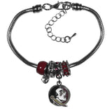 Clemson Tigers Euro Bead Bracelet