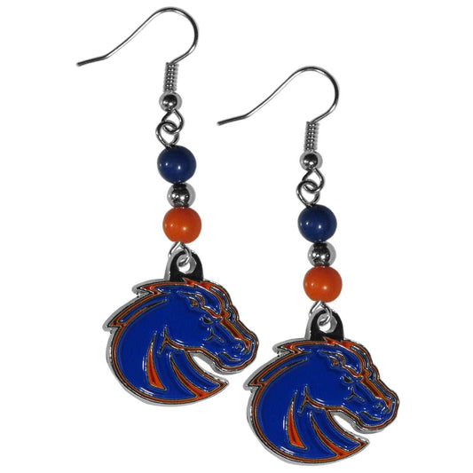 Boise St. Broncos Fan Bead Dangle Earrings - Boise St. Broncos - Flyclothing LLC