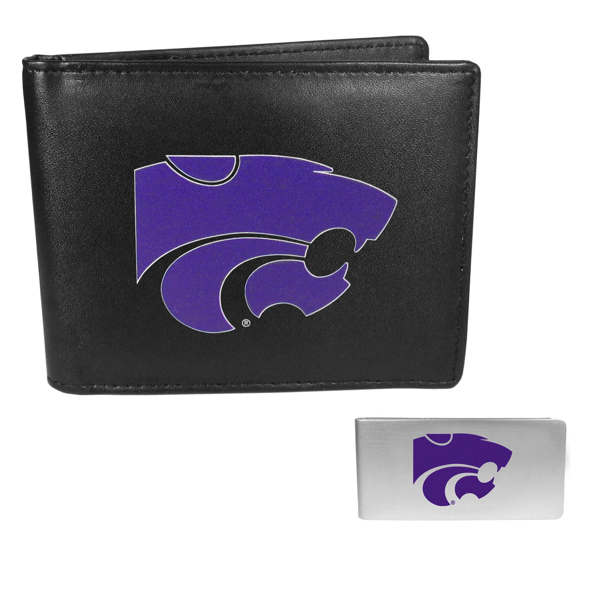 Kansas St. Wildcats Bi-fold Wallet & Money Clip - Kansas St. Wildcats - Flyclothing LLC