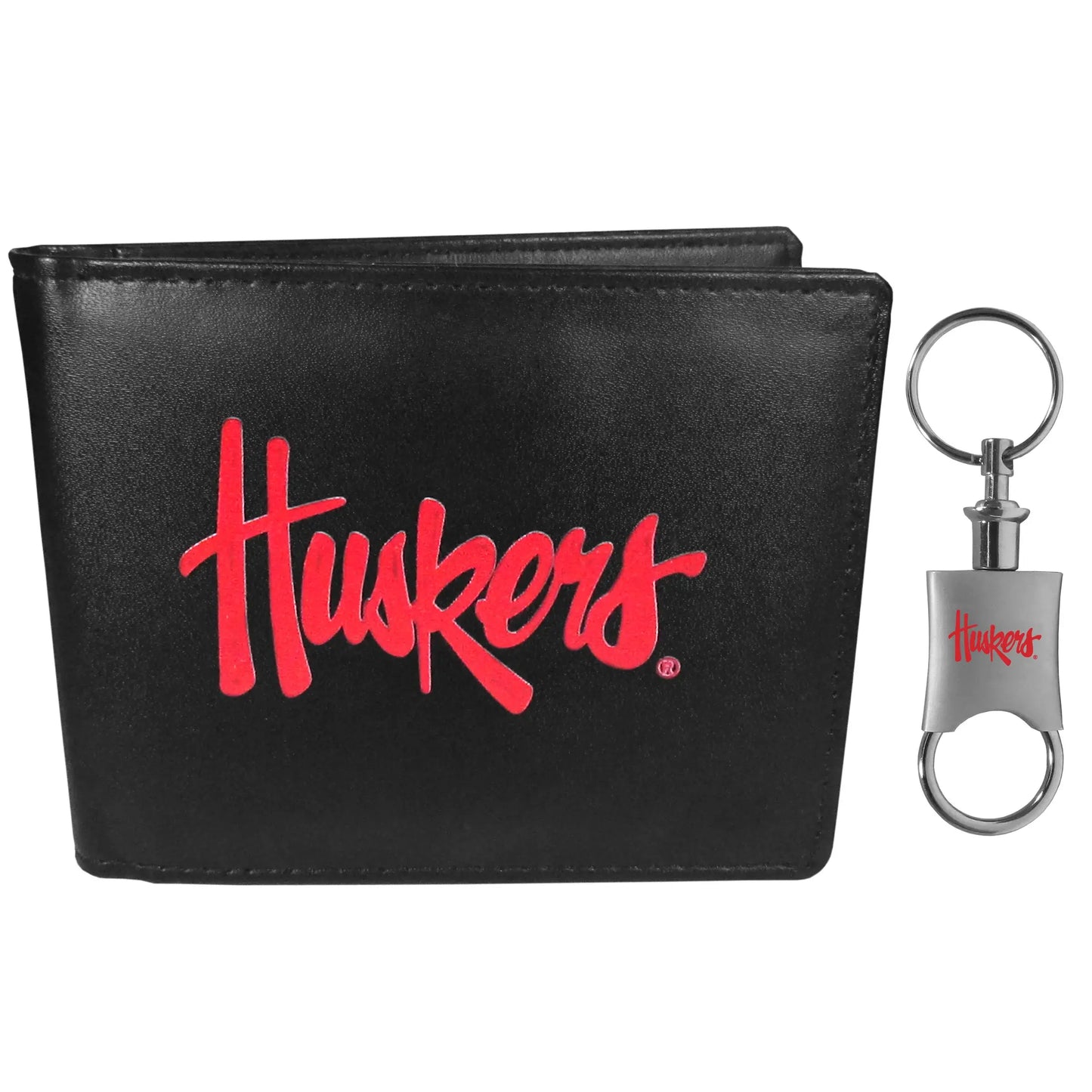 Nebraska Cornhuskers Bi-fold Wallet & Valet Key Chain - Nebraska Cornhuskers - Flyclothing LLC