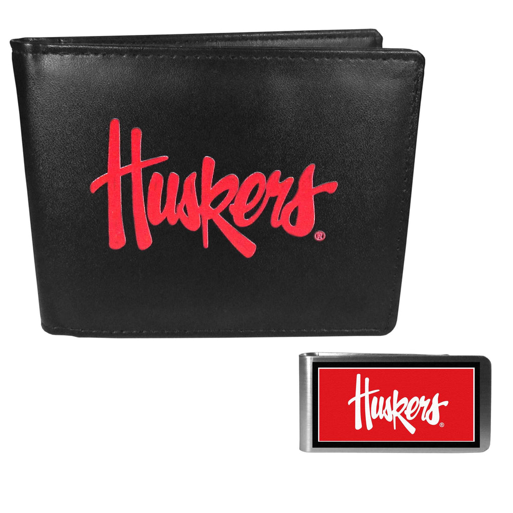 Nebraska Cornhuskers Bi-fold Wallet & Color Money Clip - Nebraska Cornhuskers - Flyclothing LLC