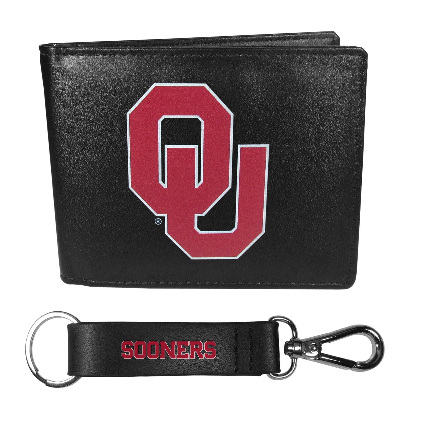 Oklahoma Sooners Bi-fold Wallet & Strap Key Chain - Oklahoma Sooners - Flyclothing LLC