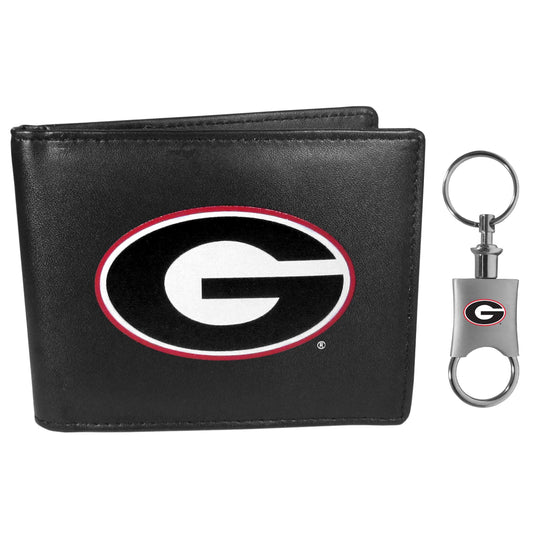 Georgia Bulldogs Bi-fold Wallet & Valet Key Chain - Georgia Bulldogs - Flyclothing LLC