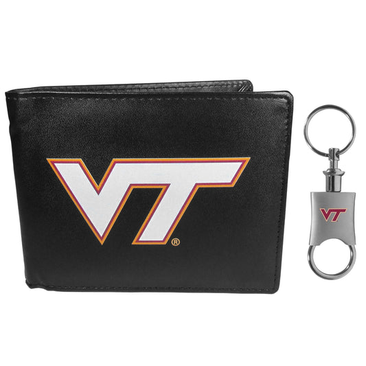 Virginia Tech Hokies Bi-fold Wallet & Valet Key Chain - Virginia Tech Hokies - Flyclothing LLC
