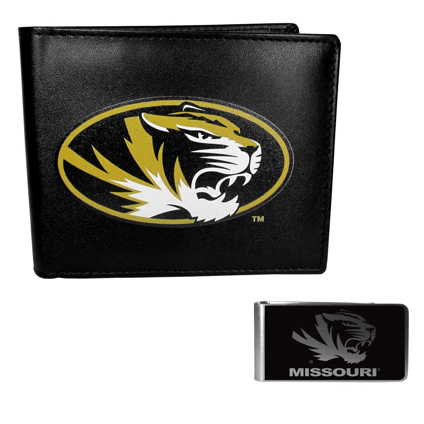 Missouri Tigers Bi-fold Wallet & Black Money Clip - Missouri Tigers - Flyclothing LLC