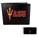 Arizona St. Sun Devils Bi-fold Wallet & Black Money Clip