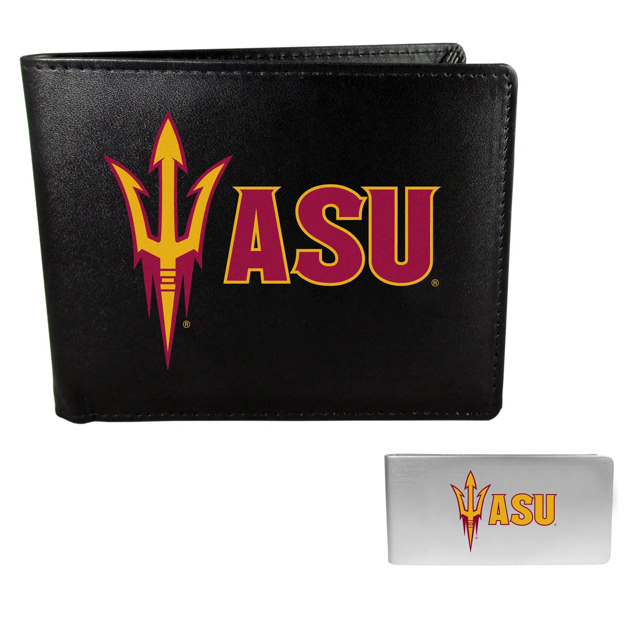 Arizona St. Sun Devils Bi-fold Wallet & Money Clip - Arizona St. Sun Devils - Flyclothing LLC