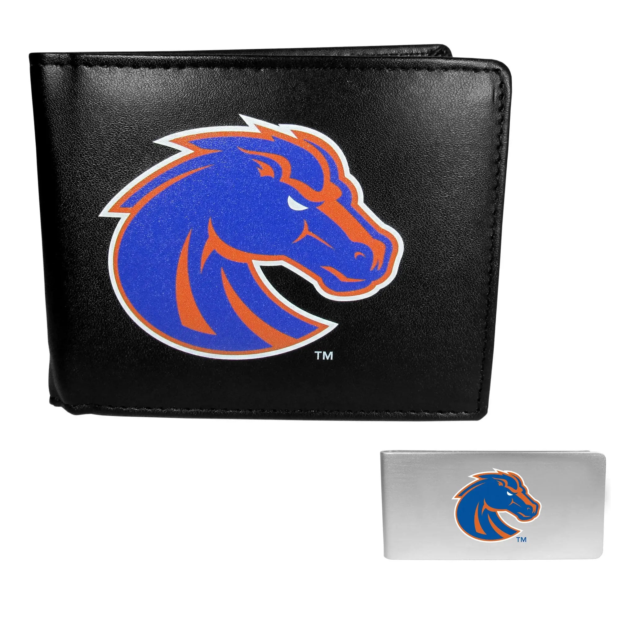 Boise St. Broncos Bi-fold Wallet & Money Clip - Boise St. Broncos - Flyclothing LLC