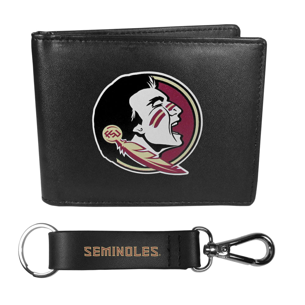 Florida St. Seminoles Bi-fold Wallet & Strap Key Chain