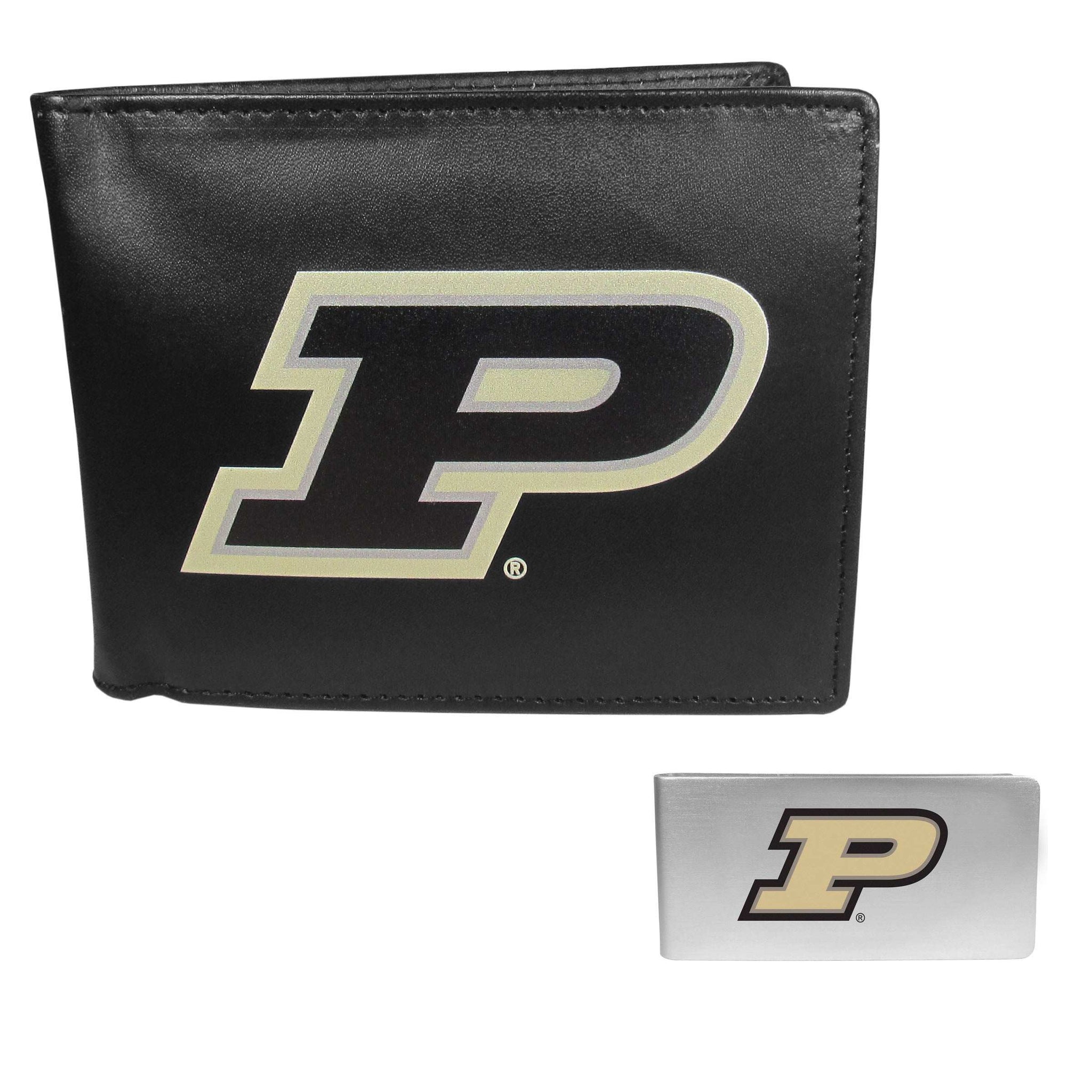 Purdue Boilermakers Bi-fold Wallet & Money Clip - Purdue Boilermakers - Flyclothing LLC
