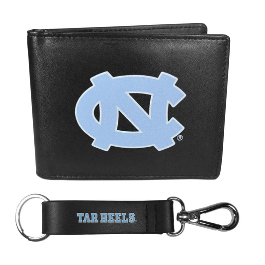 N. Carolina Tar Heels Bi-fold Wallet & Strap Key Chain - N. Carolina Tar Heels - Flyclothing LLC