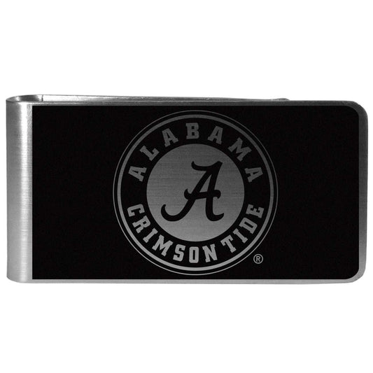 Alabama Crimson Tide Black and Steel Money Clip - Alabama Crimson Tide - Flyclothing LLC