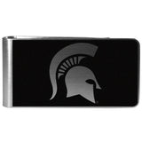 Michigan St. Spartans Leather Bi-fold Wallet & Black Money Clip - Michigan St. Spartans - Flyclothing LLC