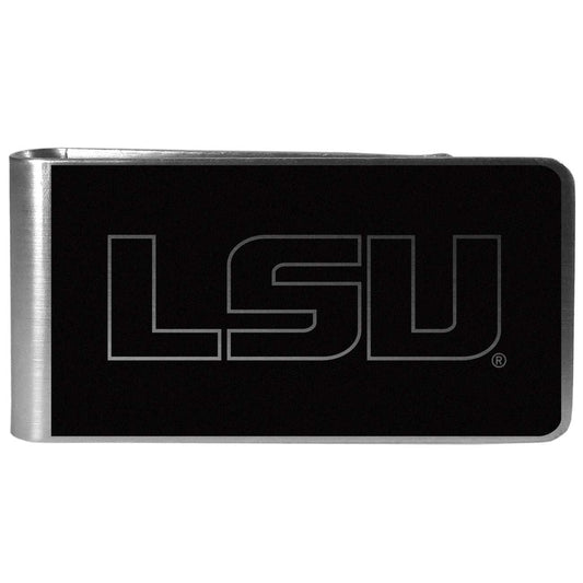 LSU Tigers Black and Steel Money Clip - LSU Tigers - Flyclothing LLC