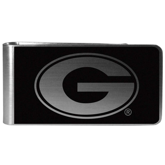 Georgia Bulldogs Black and Steel Money Clip - Georgia Bulldogs - Flyclothing LLC