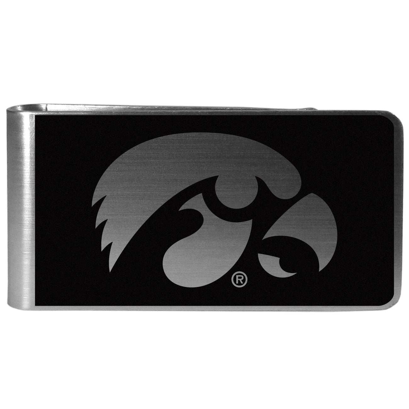 Iowa Hawkeyes Black and Steel Money Clip - Iowa Hawkeyes - Flyclothing LLC
