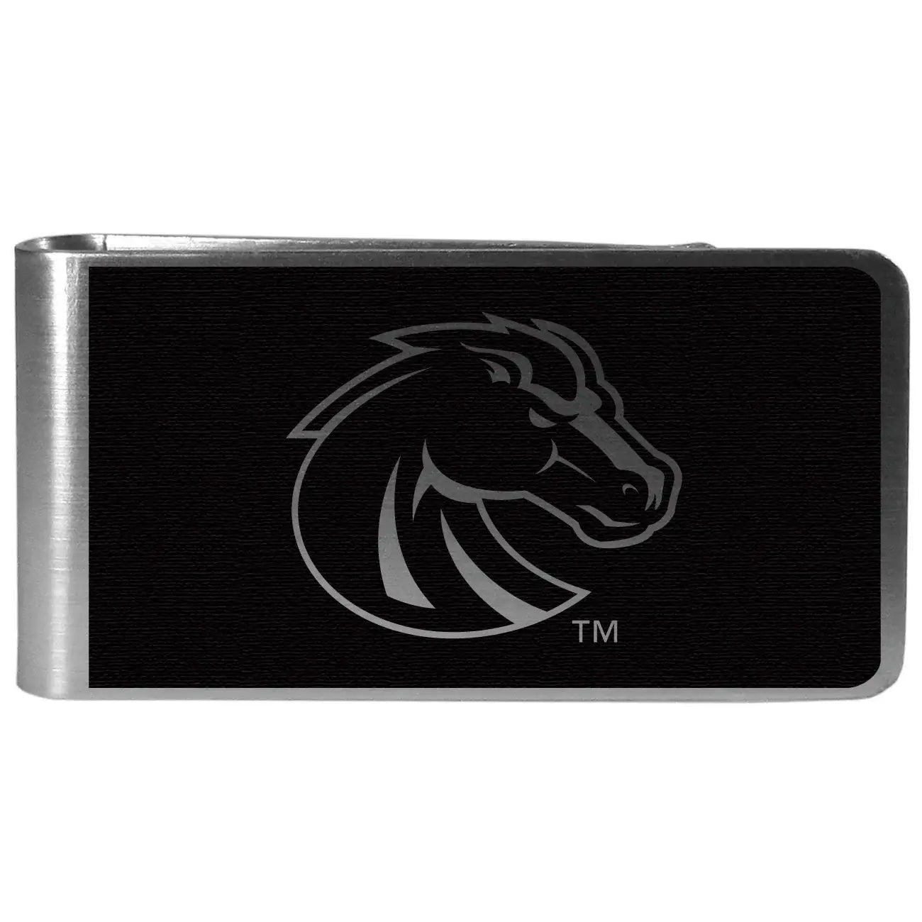 Boise St. Broncos Black and Steel Money Clip - Boise St. Broncos - Flyclothing LLC
