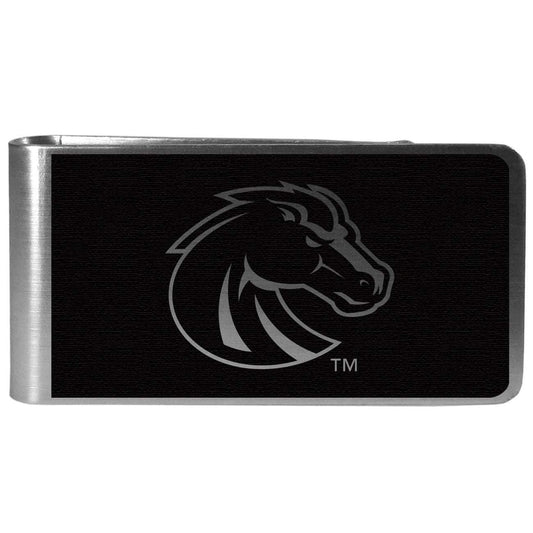 Boise St. Broncos Black and Steel Money Clip - Boise St. Broncos - Flyclothing LLC