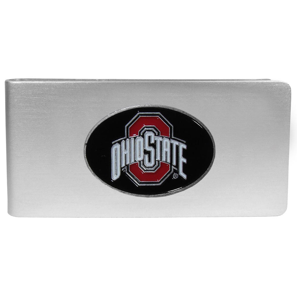 Ohio St. Buckeyes Brushed Metal Money Clip