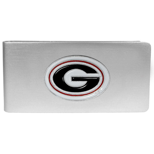 Georgia Bulldogs Brushed Metal Money Clip - Georgia Bulldogs - Flyclothing LLC