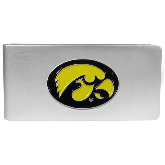 Iowa Hawkeyes Brushed Metal Money Clip - Iowa Hawkeyes - Flyclothing LLC