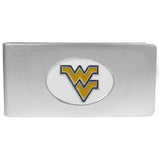 W. Virginia Mountaineers Brushed Metal Money Clip