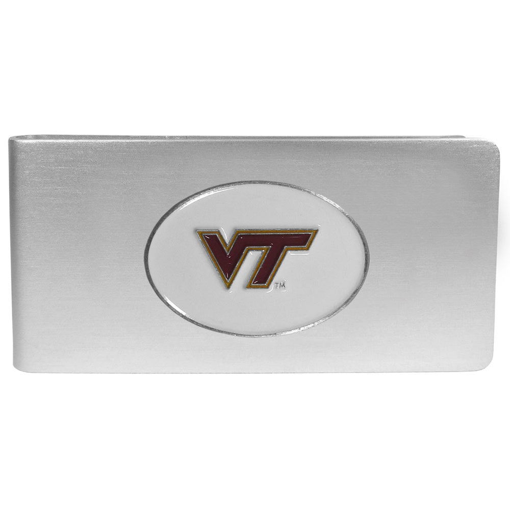 Virginia Tech Hokies Brushed Metal Money Clip
